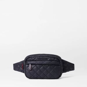 MZ WALLACE | Metro Belt Crossbody Bag Quilted Black Bum Fanny Pack Like New